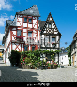 Deutschland, Rheinland-Pfalz, Montabaur, altes jüdisches Bethaus, Fachwerkhaus aus dem 17. Jahrhundert in der Altstadt, ab 1780 Gebetsraum Stockfoto