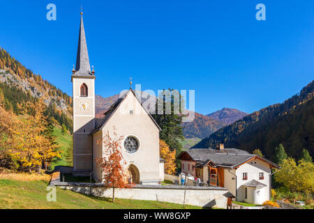 Wallfahrtskirche Unserer Lieben Frau MariÃ¤ Schnee, Kalkstein, Innervillgraten, Villgratental, Osttirol, Österreich, Europa Stockfoto