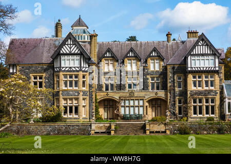 Wales Conwy Bodnant Garden, Bodnant Haus Stockfoto