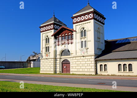 Alten Kraftwerk Kaiserschleuse, Bremerhaven, Wesermündung, Bremen, Norddeutschland, Deutschland Stockfoto