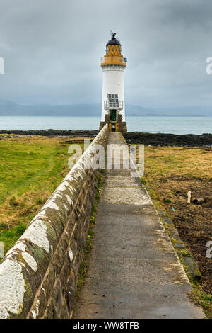 Den Track in der rubha nan Gall (Punkt) Leuchtturm von Fremden, die in der Nähe von Tobermory, Isle of Mull, Schottland, Großbritannien Stockfoto