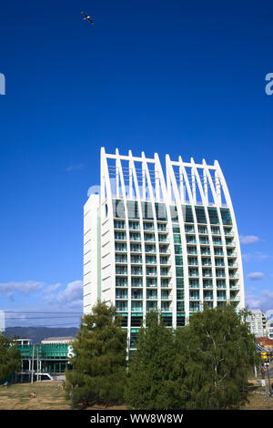 VALDIVIA, CHILE - 3. Februar 2016: Hotel Dreams Pedro de Valdivia im Zentrum Stadt am 3. Februar 2016 in Valdivia, Chile. Stockfoto