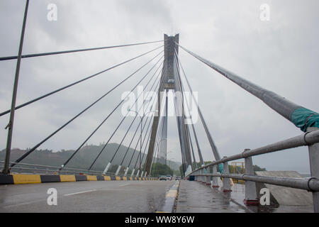 Barelang Brücke, Batam Indonesia - Dec 30, 2018, schöne Sehenswürdigkeiten und touristische Attraktion in Batam, Barelang Brücke, Indonesien Stockfoto