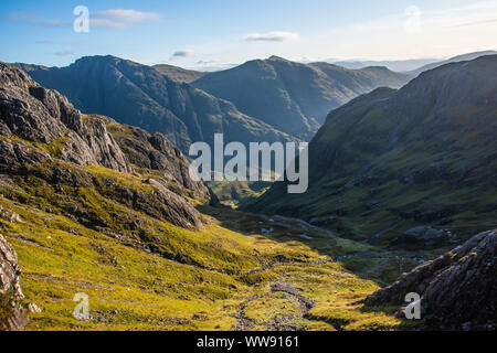 Touristenpfad, Glencoe, Hochland, Schottland. Stockfoto