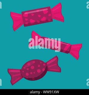 Süße Bonbons Vector Illustration Stock Vektor