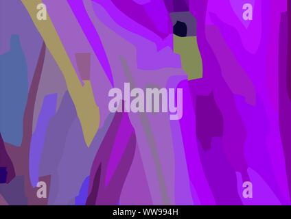 Rainbow farbenfrohe Kunstwerke Hintergrund mit glatten Linien Lima Peru Stockfoto