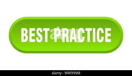 Best practice-Taste. best practice runden grünen Zeichen. best practice Stock Vektor