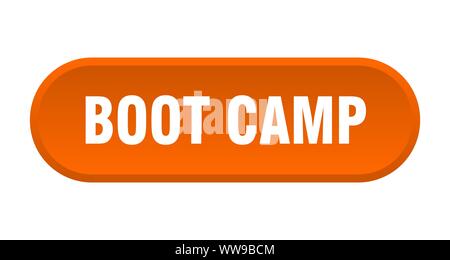 Boot Camp". Boot Camp abgerundete orange unterzeichnen. Boot Camp Stock Vektor