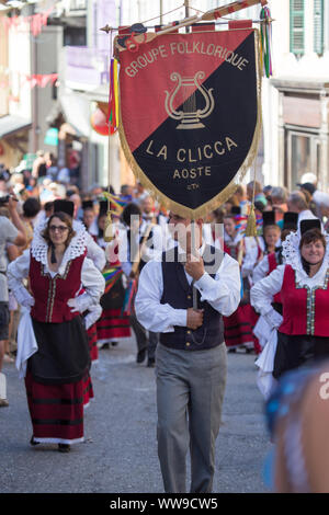 Dorffest in Flumet Stockfoto