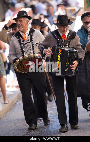 Dorffest in Flumet Stockfoto