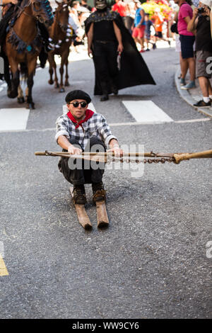 Dorffest in Flumet Stockfoto