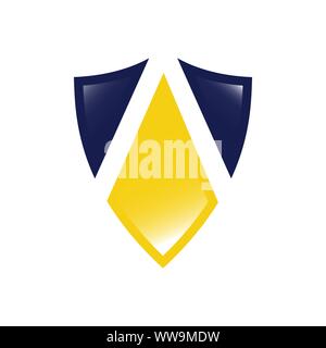 Royal Marke Luxus heraldischen Schild Crest Logo Design vector Template Stock Vektor