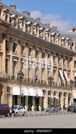 Ritz Palace Hotel, Platz Vendôme, Paris, Frankreich Stockfoto