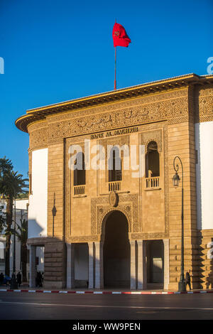 Rabat, Marokko - April 9, 2019: Museum der Bank Al Maghrib in Rabat, Marokko. Stockfoto