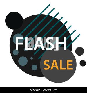 Vector Illustration Flash Sale banner Shopping Informationen Stock Vektor