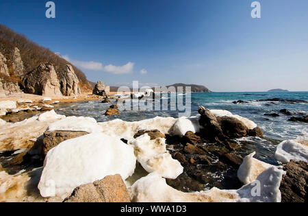 Proselochny Cordon. Lazovsky Nature Reserve, sikhote-alin Mountain Range. Japon Meer. Primorski Krai. Russland, Asien Stockfoto