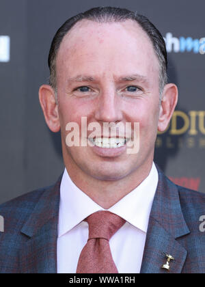 Hollywood, Vereinigte Staaten. 13 Sep, 2019. HOLLYWOOD, LOS ANGELES, Kalifornien, USA - 13. SEPTEMBER: Justin Voigt kommt an der 45. jährlichen Saturn Awards auf der Avalon Hollywood am September 13, 2019 in Hollywood, Los Angeles, Kalifornien, Vereinigte Staaten. (Foto von David Acosta/Image Press Agency) Quelle: Bild Presse Agentur/Alamy leben Nachrichten Stockfoto