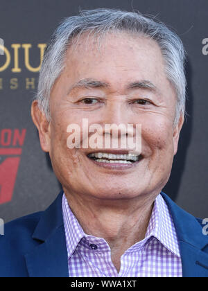 Hollywood, Vereinigte Staaten. 13 Sep, 2019. HOLLYWOOD, LOS ANGELES, Kalifornien, USA - 13. SEPTEMBER: George Takei kommt an der 45. jährlichen Saturn Awards auf der Avalon Hollywood am September 13, 2019 in Hollywood, Los Angeles, Kalifornien, Vereinigte Staaten. (Foto von David Acosta/Image Press Agency) Quelle: Bild Presse Agentur/Alamy leben Nachrichten Stockfoto