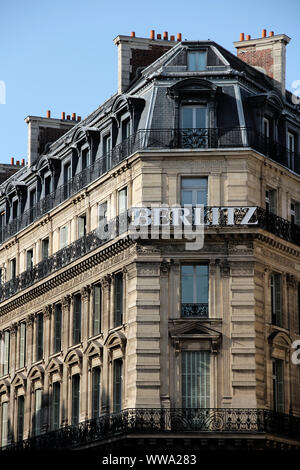 Berlitz in Paris Stockfoto