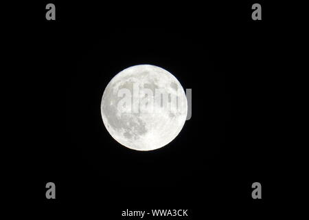 Harvest Moon am Freitag, 13. 2019 in Fond du Lac Wisconsin Stockfoto