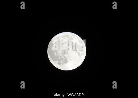 Harvest Moon am Freitag, 13. 2019 in Fond du Lac Wisconsin Stockfoto