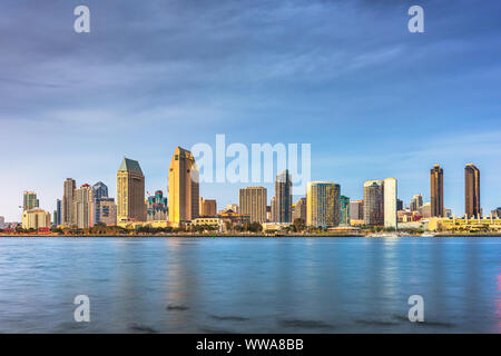 San Diego, Kalifornien, USA Skyline Innenstadt am Embarcadero. Stockfoto