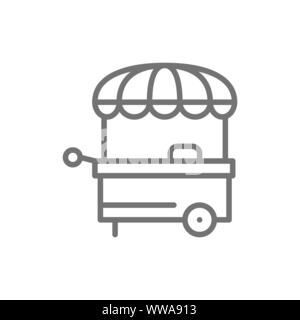 Vektor Garküche, Street Market Symbol Leitung. Stock Vektor