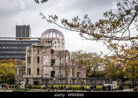 Atomic Bomb Dome, Memorial Park, Hiroshima, Japan. Stockfoto