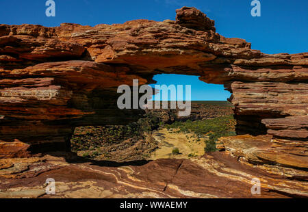 Natur für Fenster im Kalbarri Nationalpark, Western Australia Stockfoto