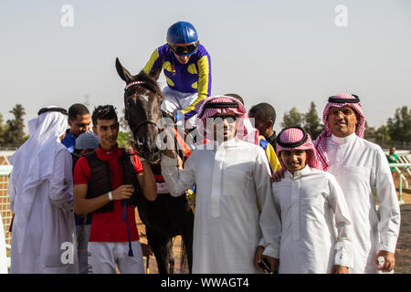 Pferd Racig im King Khalid Rennstrecke, Taif, Saudi-Arabien, 21/06/2019 Stockfoto