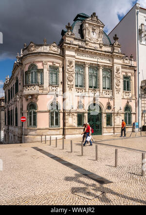 Äußere der Agencia do Banco de Portugal in Coimbra Stockfoto