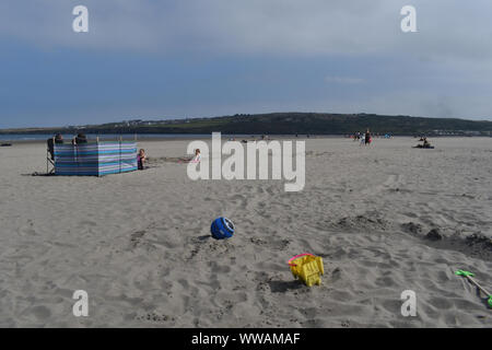 Poppit Sands, Wales, Großbritannien Stockfoto