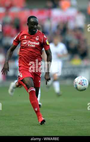 Swansea, Wales, UK. 14 Sep, 2019. Albert Adomah während der Sky Bet Championship Match zwischen Swansea City und Nottingham Forest am Liberty Stadium, Swansea am Samstag, dem 14. September 2019. (Credit: Jeff Thomas | MI Nachrichten) nur die redaktionelle Nutzung, eine Lizenz für die gewerbliche Nutzung erforderlich. Foto darf nur für Zeitung und/oder Zeitschrift redaktionelle Zwecke Credit: MI Nachrichten & Sport/Alamy Live-Nachrichten verwendet werden. Stockfoto