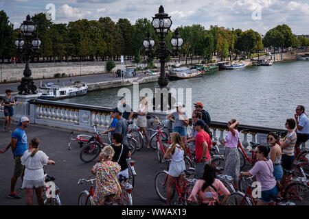 Europäische Ferienhäuser und Sehenswürdigkeiten Stockfoto