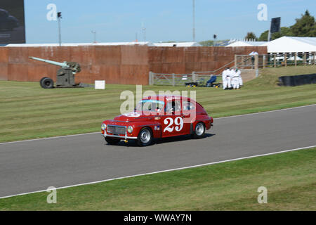 Goodwood Revival 13. September 2019 - die St. Mary's Trophy - 1958 Volvo PV 544 S von John Cleland angetrieben Stockfoto