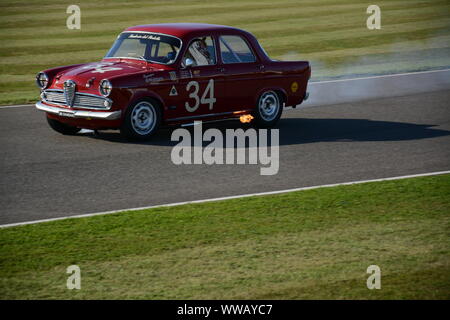 Goodwood Revival 13. September 2019 - St Mary's Trophy - 1959 Alfa Romeo Giulietta Ti angetrieben von Richard Meaden Stockfoto