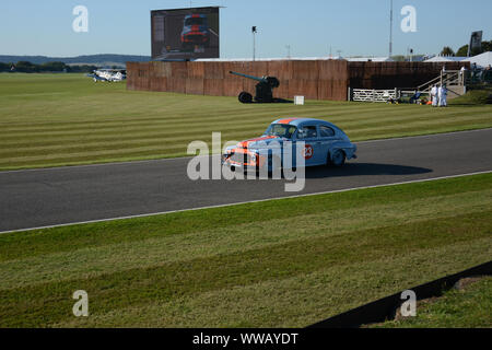 Goodwood Revival 13. September 2019 - die St. Mary's Trophy - 1958 Volvo PV 544 angetrieben von Arne Berg Stockfoto