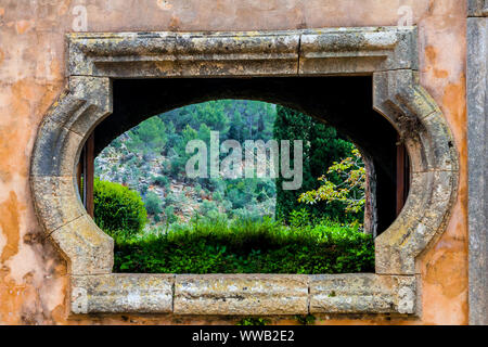 Der Garten Jardines de Alfabia in Mallorca Stockfoto