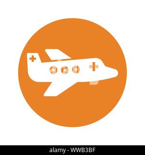 Schönes Design und voll editierbar Medical Air Transport Symbol für kommerzielle, Printmedien, Web oder jede Art von Design Projekten. Stock Vektor