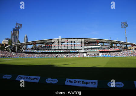 London, Großbritannien. 14 Sep, 2019. Eine allgemeine Ansicht bei Tag drei der 5 Specsavers Asche Test Match, Am Kia Oval Cricket Ground, London, England. Credit: ESPA/Alamy leben Nachrichten Stockfoto