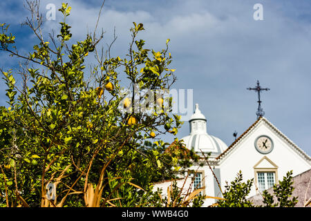 Die Kirche Unserer Lieben Frau von der Märtyrer - Igreja Matriz in Castro Marim, Algarve Portugal Stockfoto