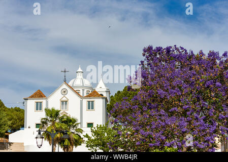 Die Kirche Unserer Lieben Frau von der Märtyrer - Igreja Matriz in Castro Marim, Algarve Portugal Stockfoto