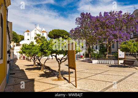 Die Kirche Unserer Lieben Frau von der Märtyrer - Igreja Matriz in Castro Marim, Algarve Portugal Stockfoto