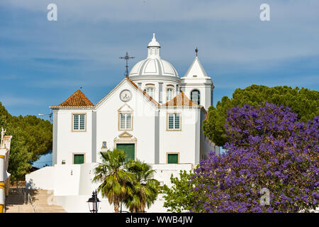 Die Kirche Unserer Lieben Frau von der Märtyrer - Igreja Matriz in Castro Marim, Algarve Portugal Stockfoto