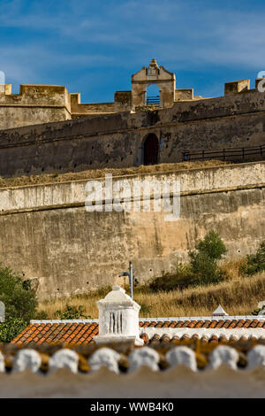 Die San Sebastian Fort in Castro Marim, Algarve, Portugal Stockfoto