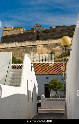 Die San Sebastian Fort in Castro Marim, Algarve, Portugal Stockfoto