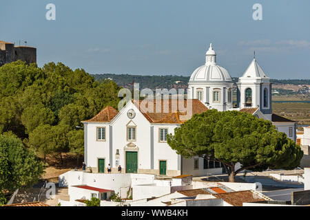 Die Kirche Unserer Lieben Frau von der Märtyrer - Igreja Matriz in Castro Marim, Algarve Portugal Stockfoto