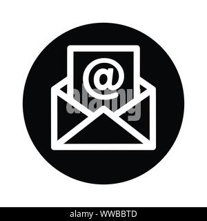 Schöne, liebevoll gestalteten E-Mail, Neue E-Mail Symbol. Gut organisiert und voll editierbar Vektor icon. Stock Vektor