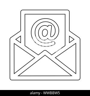 Schöne, liebevoll gestalteten E-Mail, Neue E-Mail Symbol. Gut organisiert und voll editierbar Vektor icon. Stock Vektor