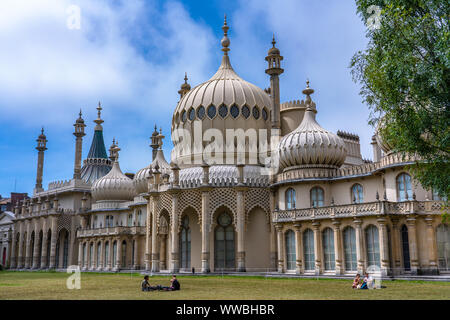 BRIGHTON, Großbritannien - 24 Juli: Das ist der Royal Pavilion einen historischen Palast und beliebtes Reiseziel am 24 Juli, 2019 in Brighton Stockfoto